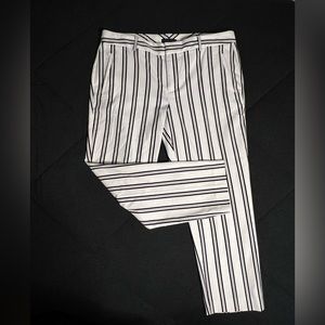 Black and White Stripe Work Pants from Tommy Hilfiger